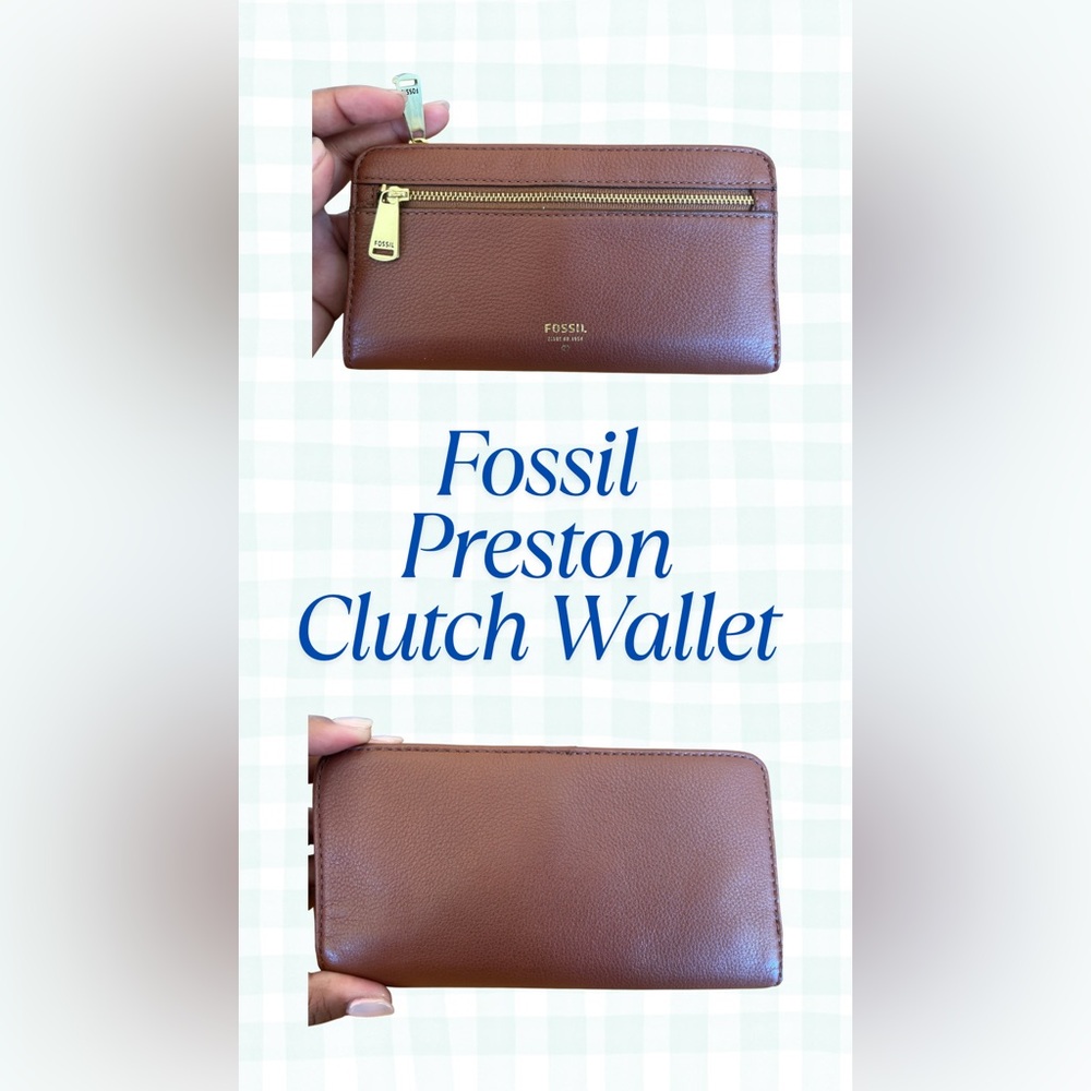 Fossil Brown Preston Clutch Wallet